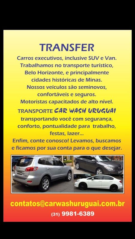 Transporte executivo para o Inhotim van