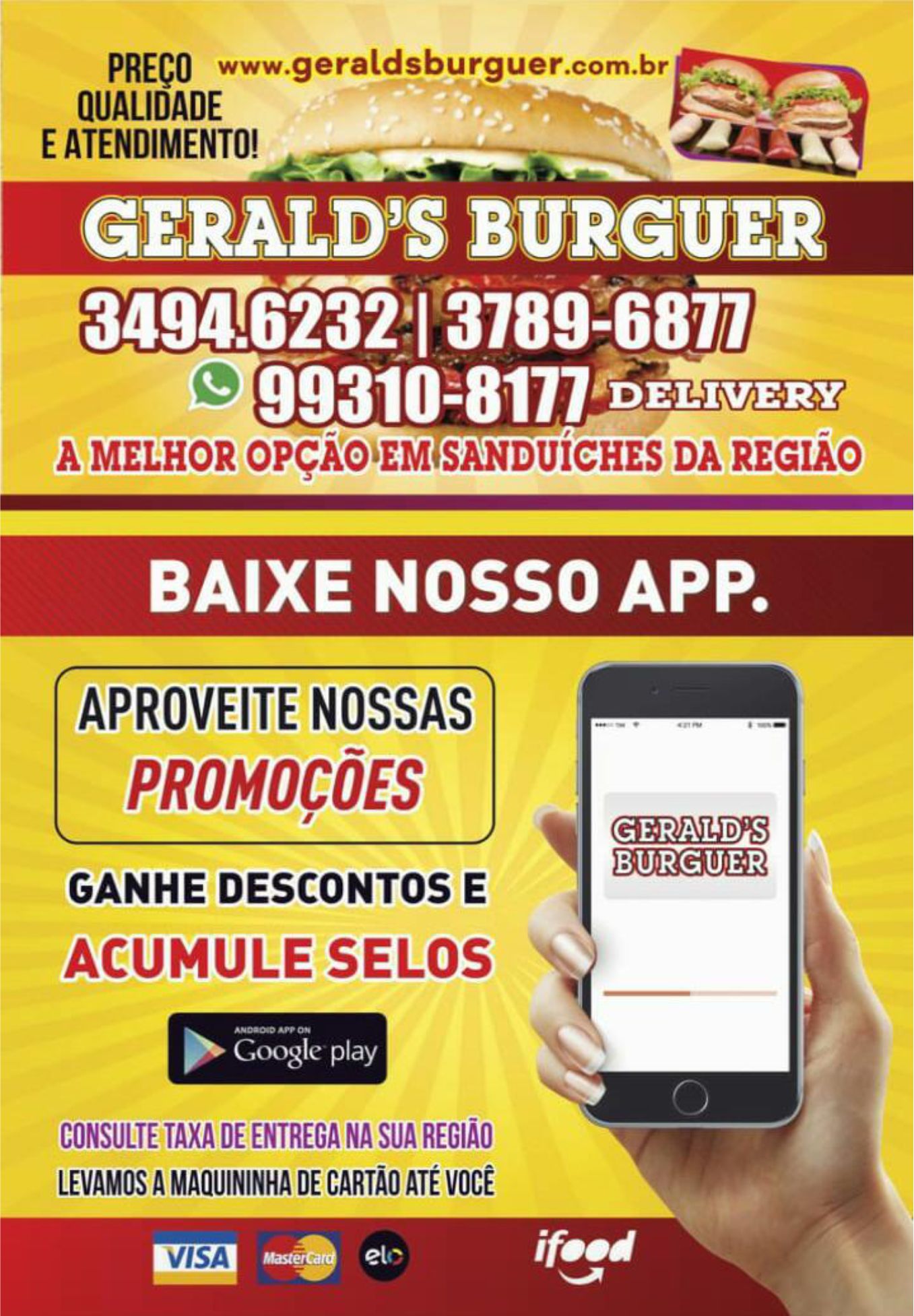 Tele Sanduches no bairro Planalto Geralds Burguer