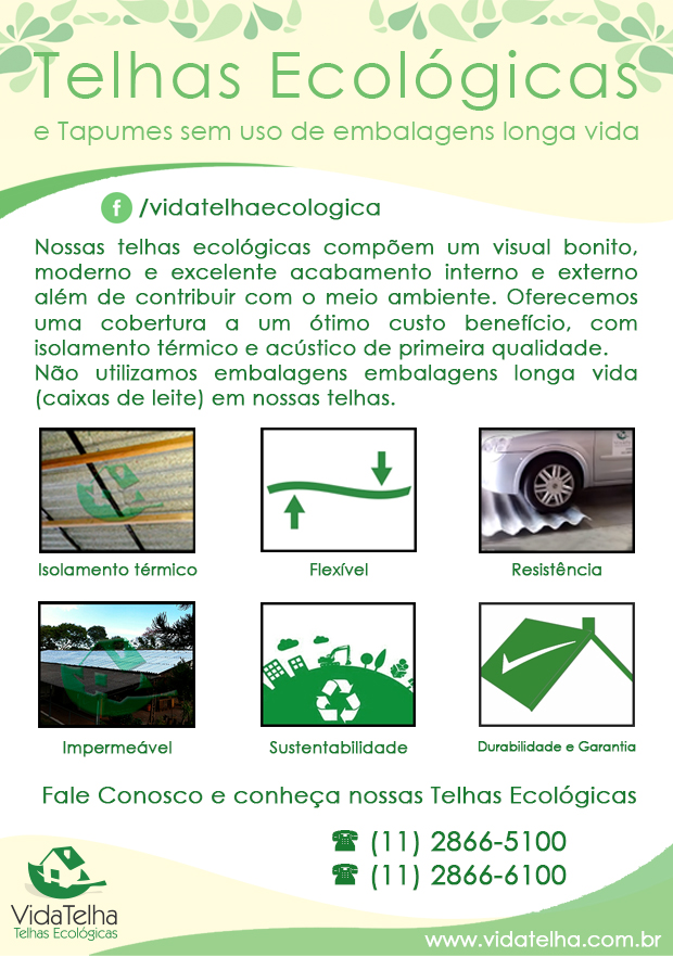 Vida Telha - Placas Ecolgicas em So Paulo, Sade