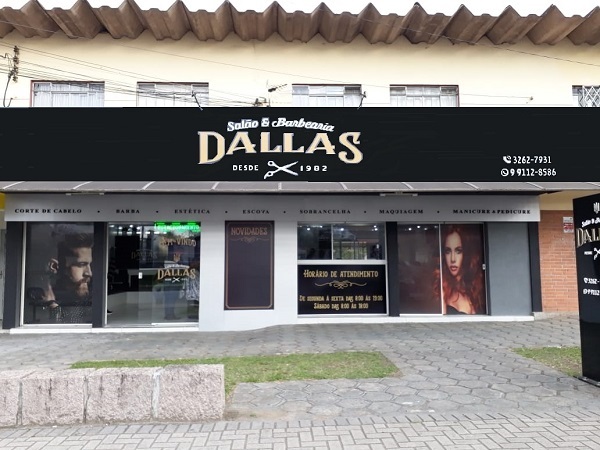 Fachada Ptreta da Barbearia Dallas 