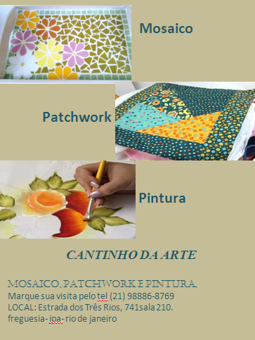 Aula de Pintura - Aula de Mosaico - Aula de Patchwork na Freguesia Jacarepagu