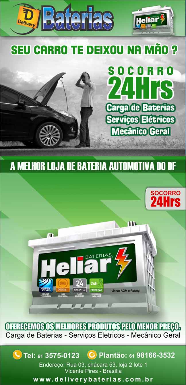 Baterias em Samambaia Norte, Baterias de carro em Samambaia Norte Braslia DF