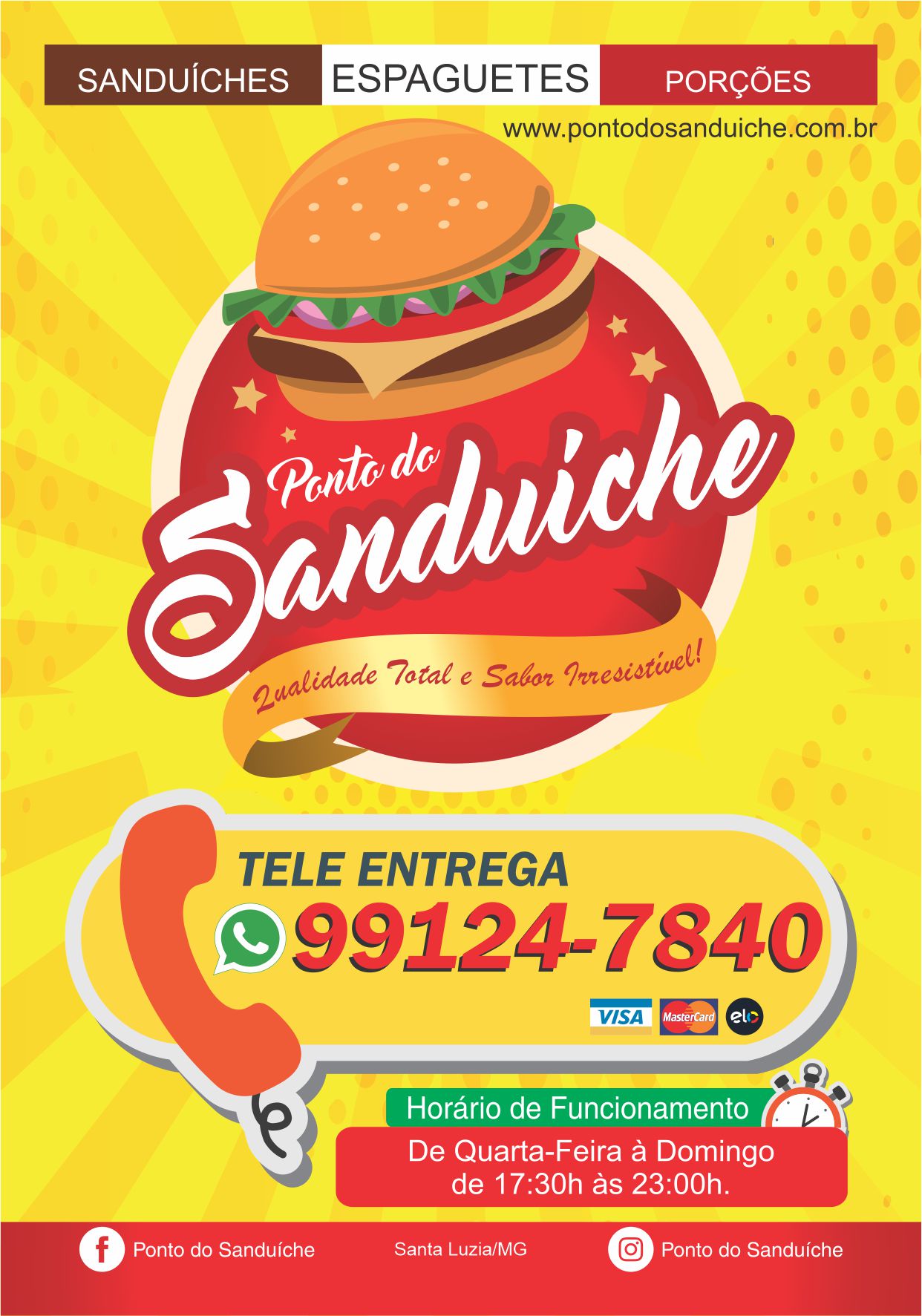 Ponto do Sanduche, Hamburguerias em Santa Luzia